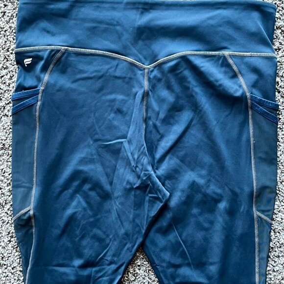 Fabletics Capri Womens Small Teal Motion 365 Athleisure Pants - Picture 6 of 7